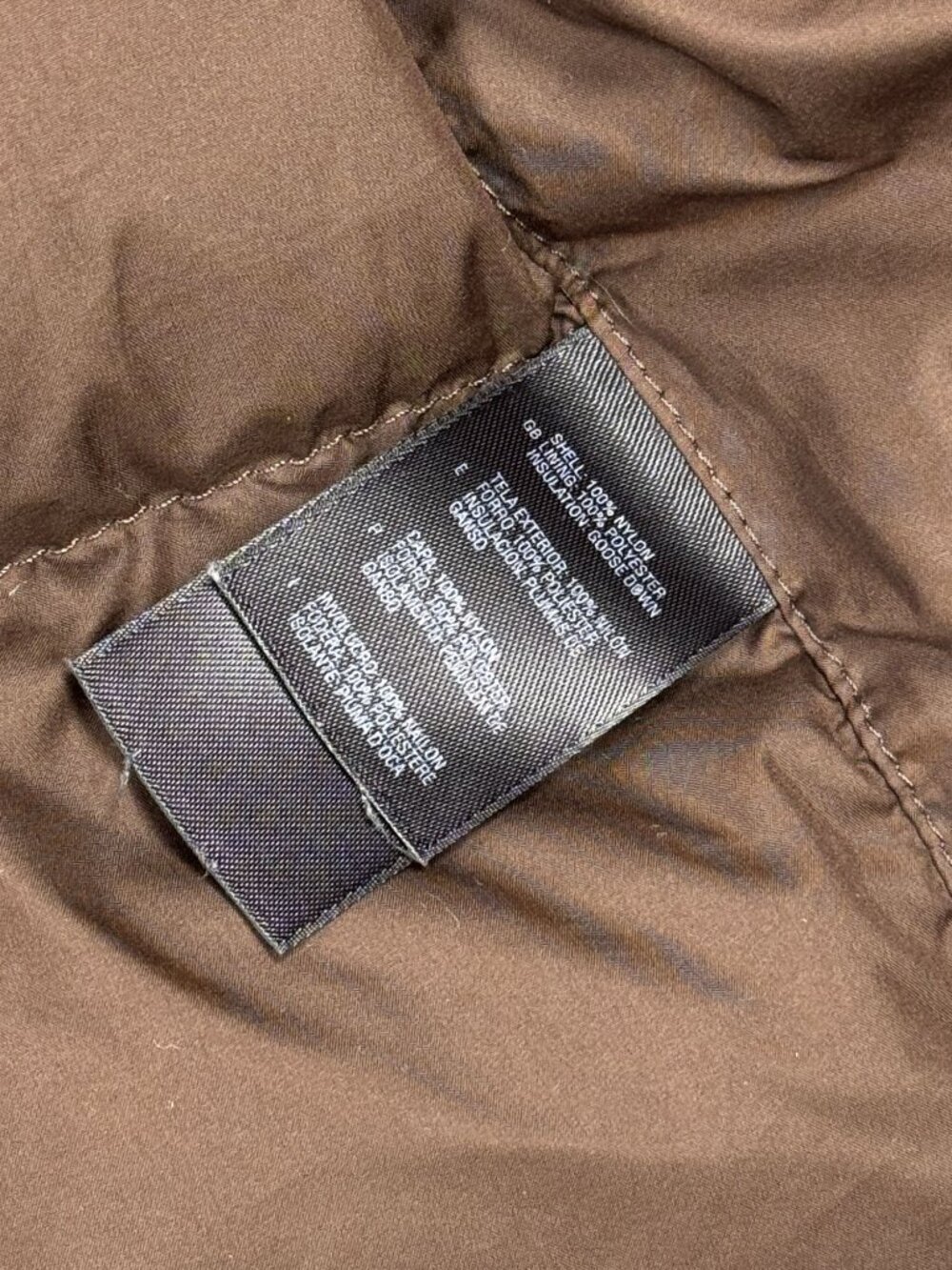 The North Face 1996 Retro Nuptse 700 Goose Down Puffer Vest Womens S Brown - Picture 8 of 13